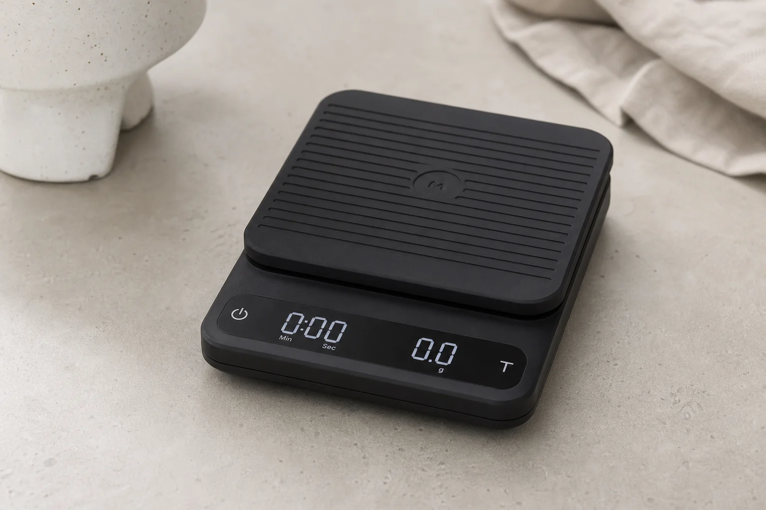 Collection of 15 coffee scales arranged by price from budget to premium models