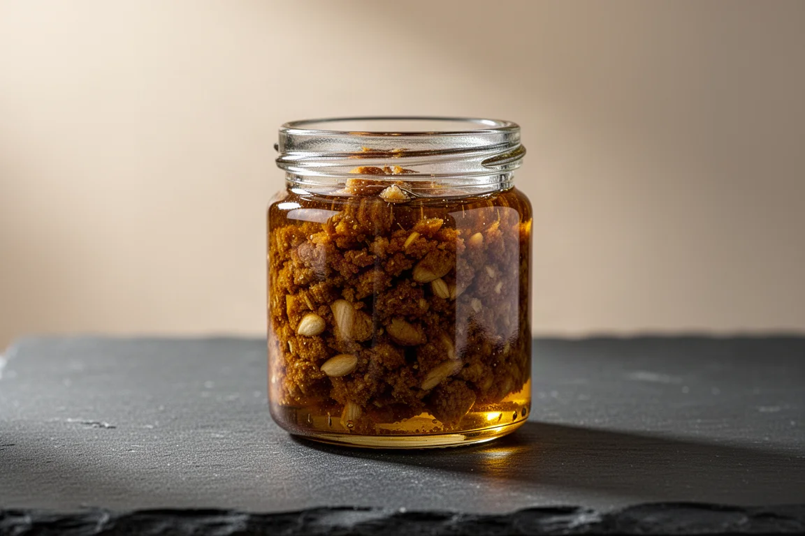 Delallo Minced Roasted Garlic in Pure Olive Oil product image