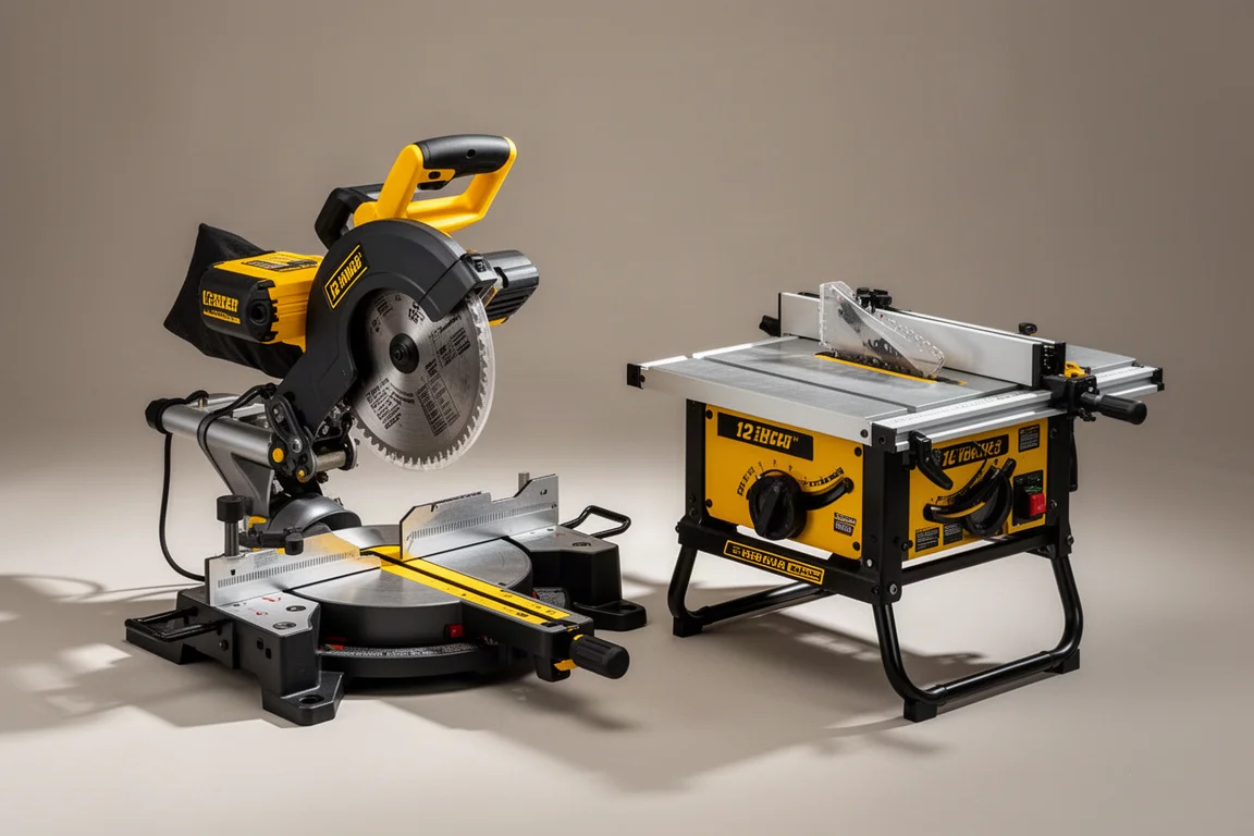 DeWalt 12-Inch 60V FlexVolt Sliding Miter Saw and Table Saw Combo Kit product image