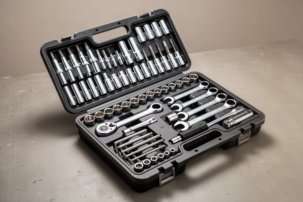 DeWalt 1/4 in, 3/8 in and 1/2 in Chrome Mechanics Tool Set product image