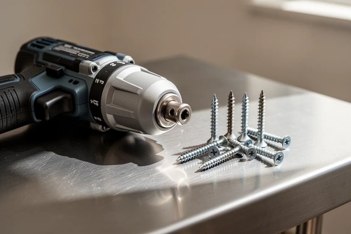 Koncepcja mechanizmu hydraulicznego zakrętaka udarowego pokazana jako płynne, równe przenoszenie momentu na metalu