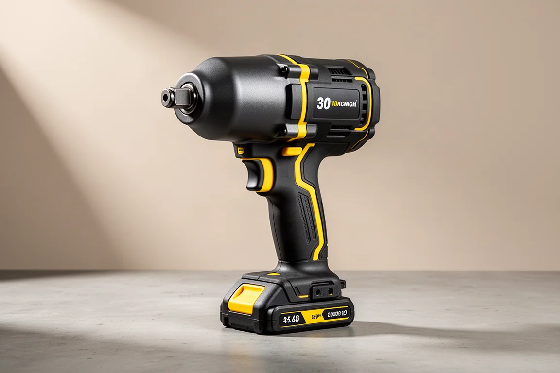 DeWalt DCF964 3/4-inch impact wrench standing on a concrete surface
