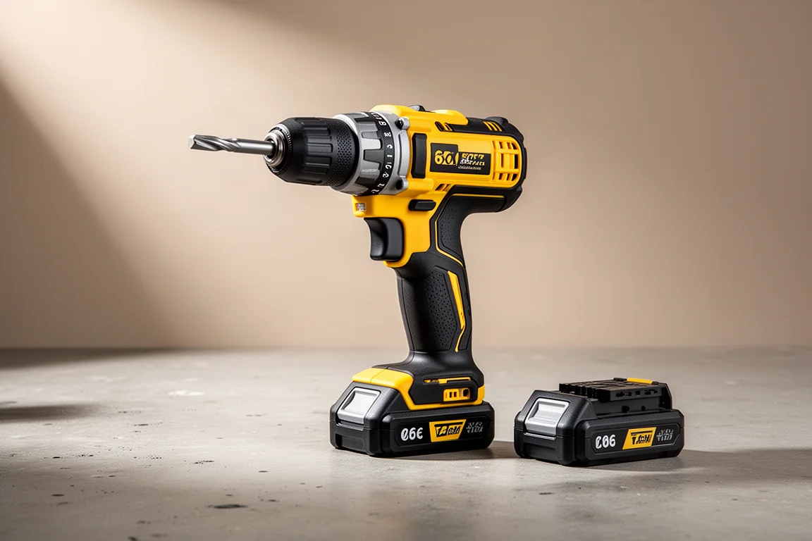 DeWalt DCH273 compact cordless rotary hammer on a concrete workshop surface