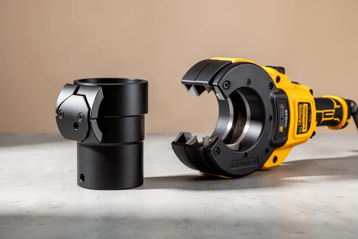 Accessori per taglio tubi in rame e PVC DeWalt Impact Connect su superficie in cemento