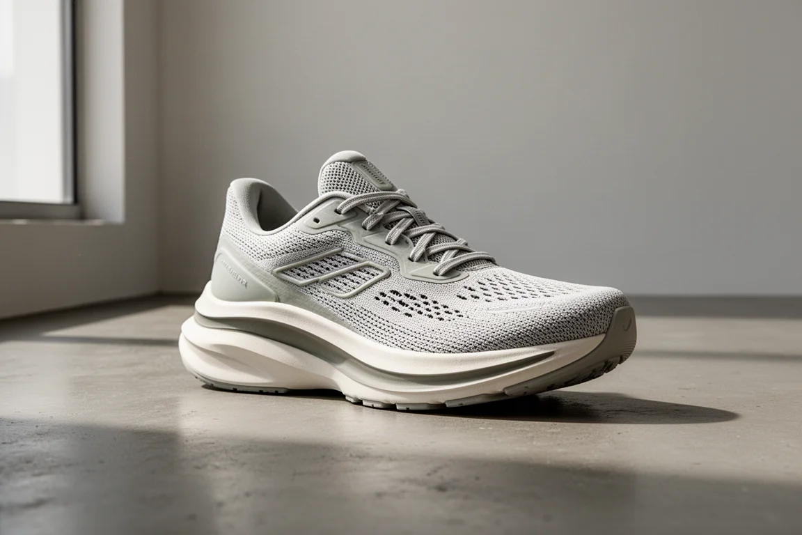 Diadora Corsa running shoe at a three-quarter angle on a concrete floor