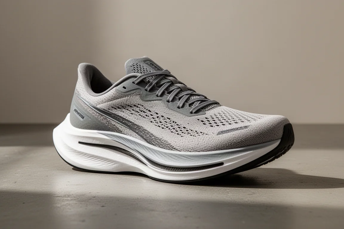 Scarpa da gara Diadora Gara Carbon 2 su una superficie in cemento