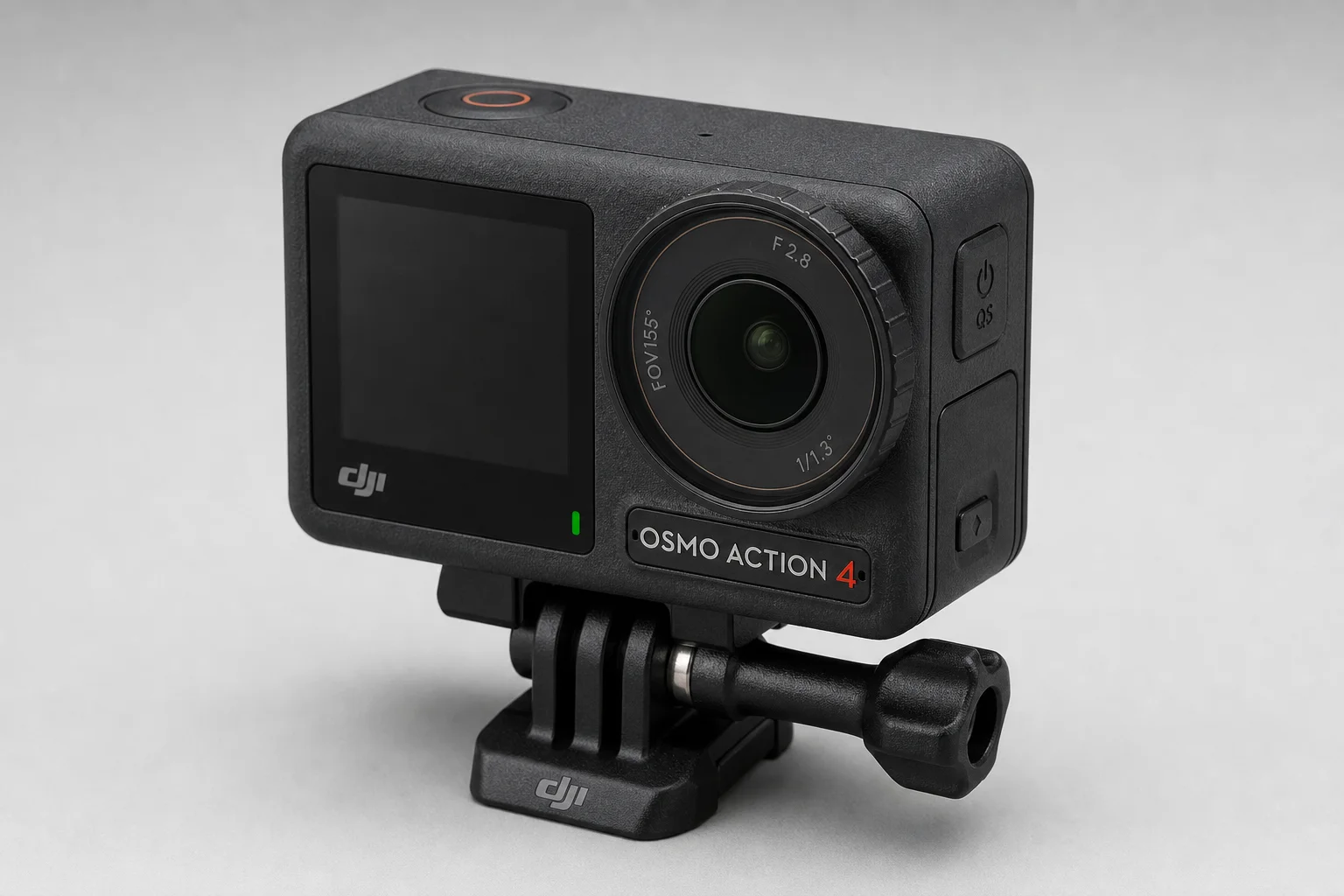 SJCAM SJ11 Active Action-Kamera mit zwei Bildschirmen auf einer Betonoberfläche