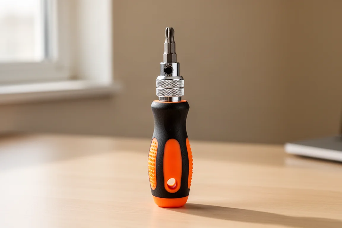Doyle 6-in-1 Ratcheting Multi-Bit Stubby Screwdriver product image