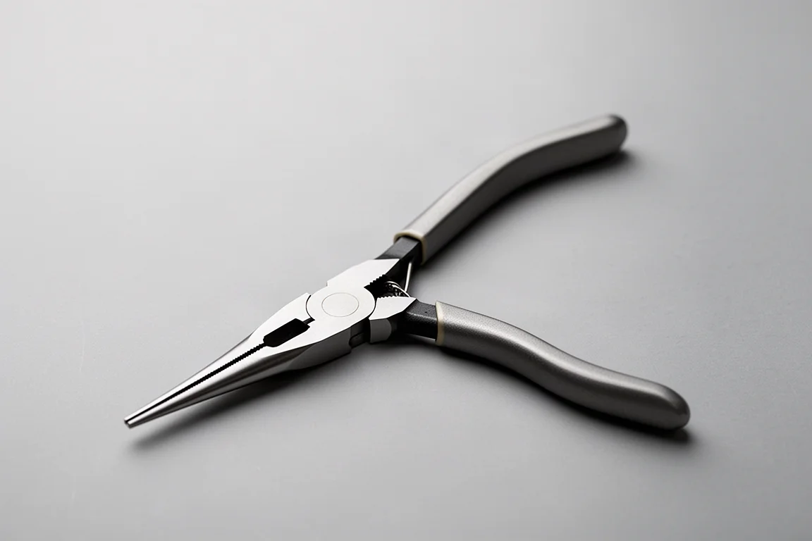 Easy Red Pistol Grip Long Reach Needle Nose Pliers product image