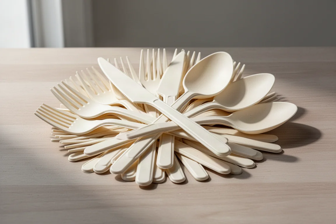 Ecovita 100% Compostable Cutlery Combo Set product image