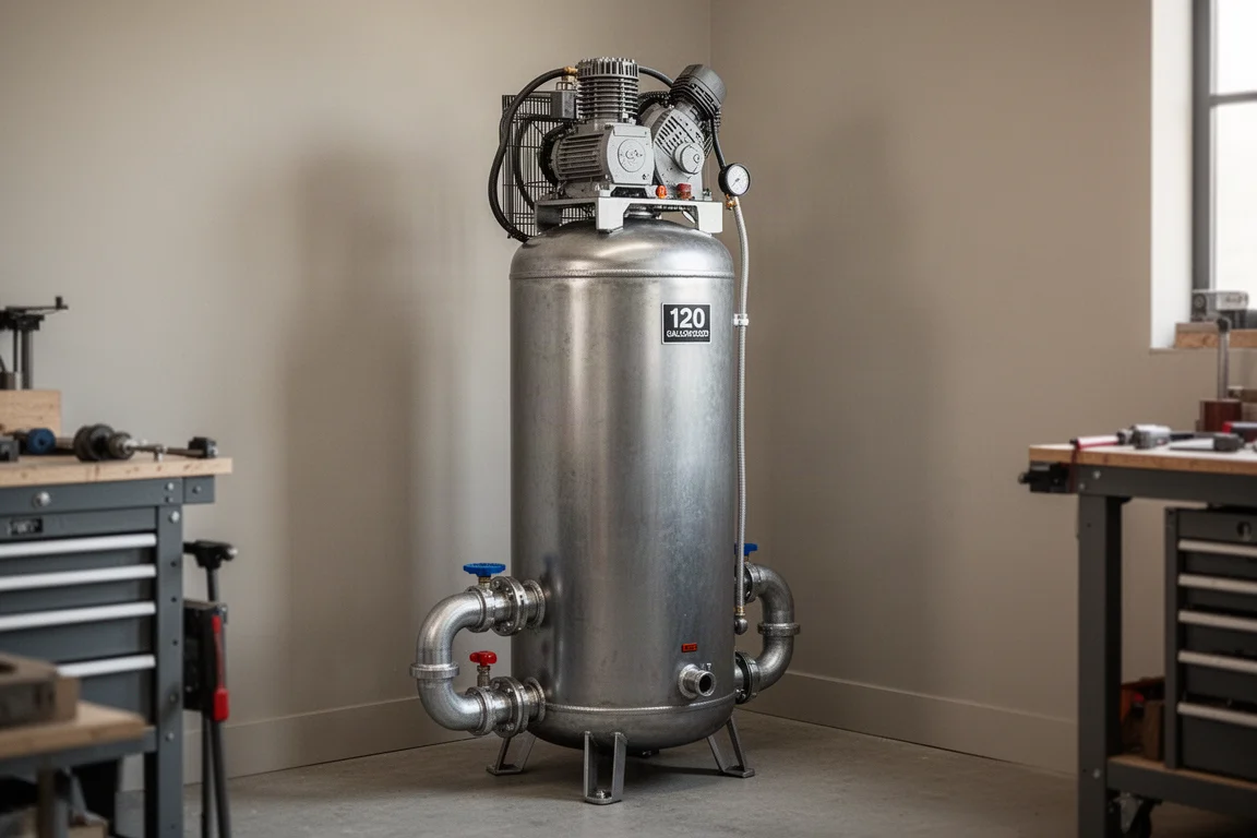 EMG 120-Gallon Quiet Air Compressor product image