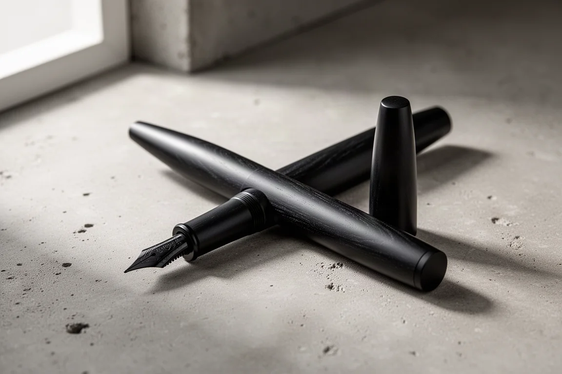 Recensione della penna stilografica Enso in ebanite giapponese: uno stealth writer piuma immagine di copertina