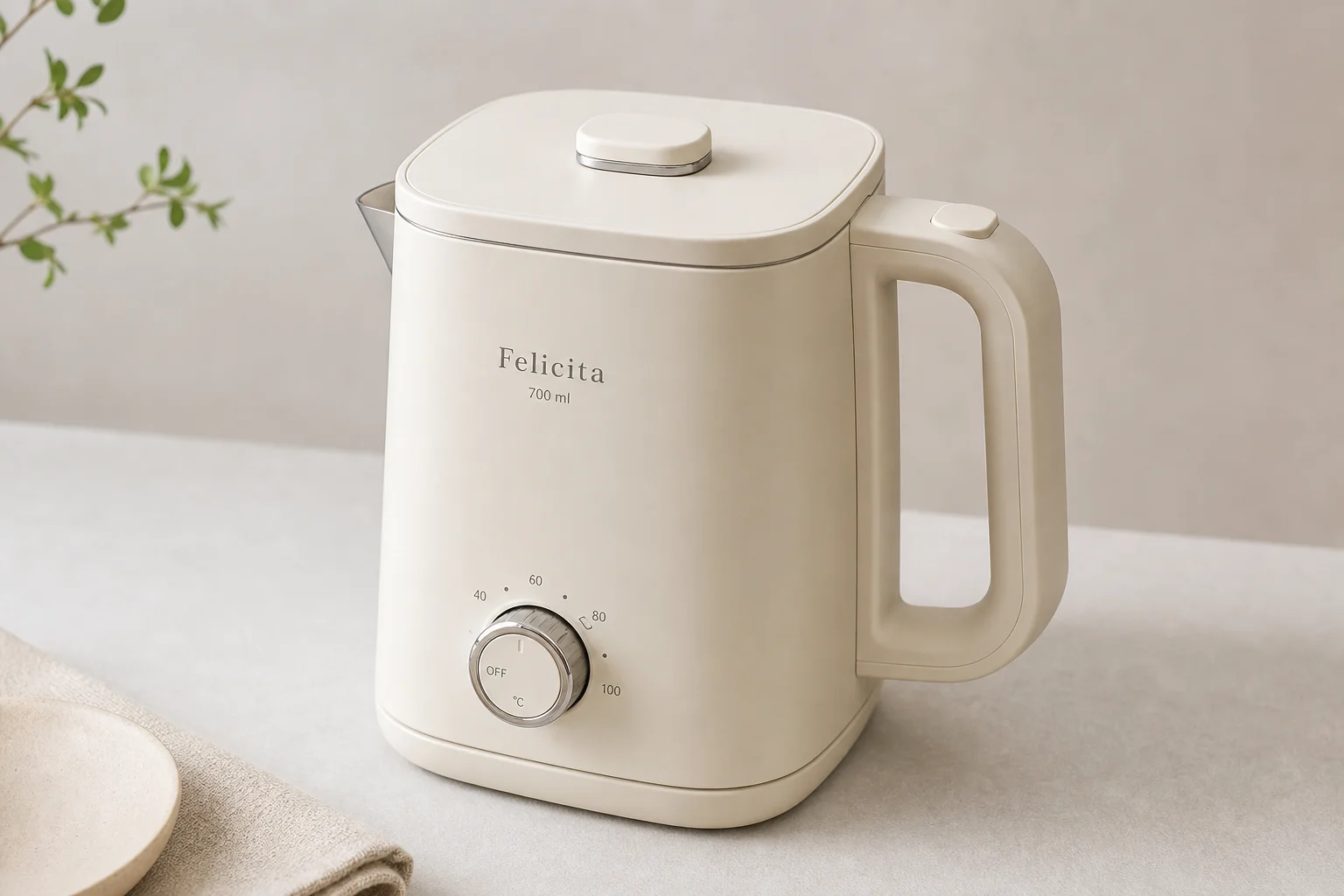 Eight electric gooseneck kettles arranged on concrete surface showing different designs and finishes