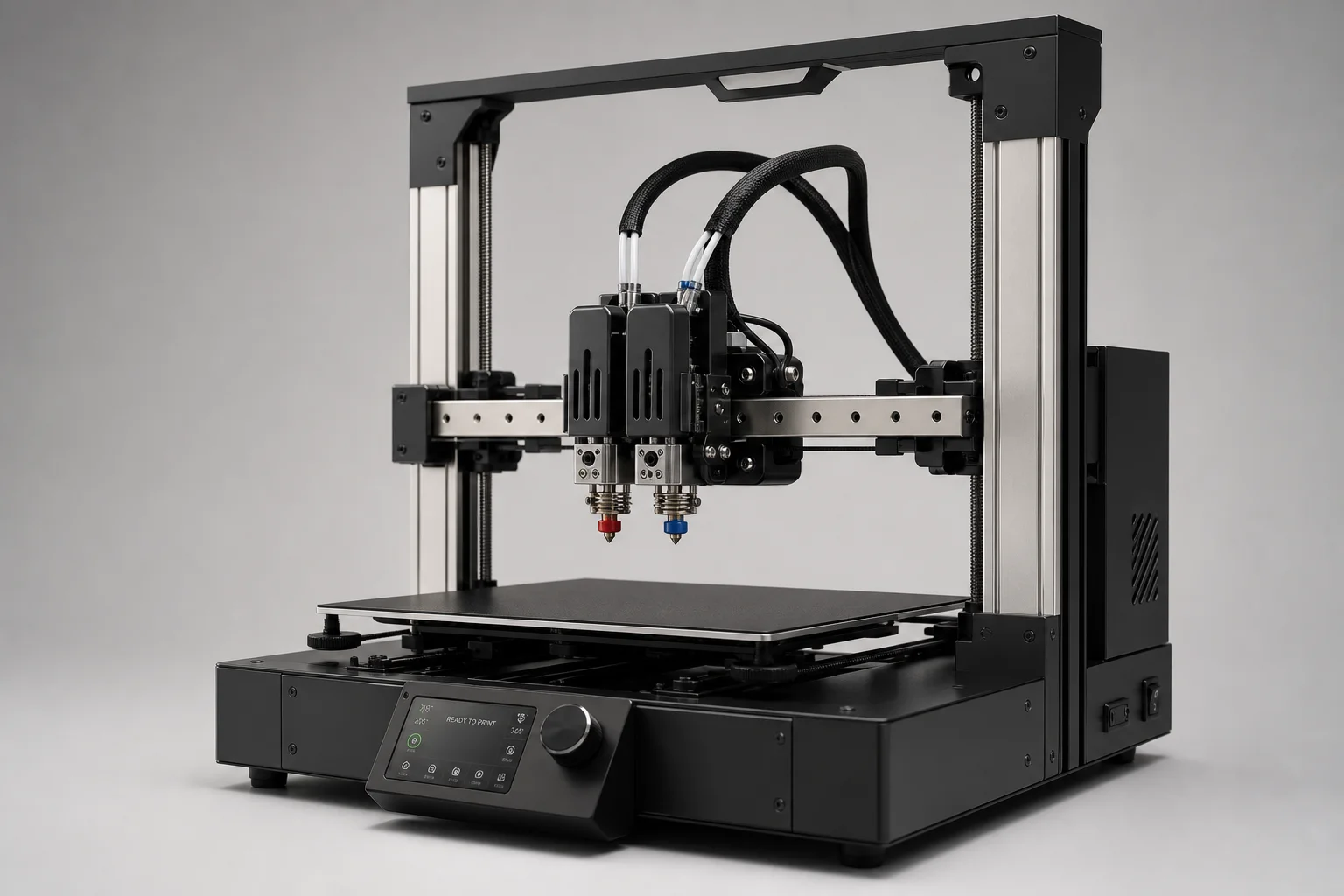 配備多功能熱端、先進線材捲軸與金屬鑄造機的 3D 列印工作站