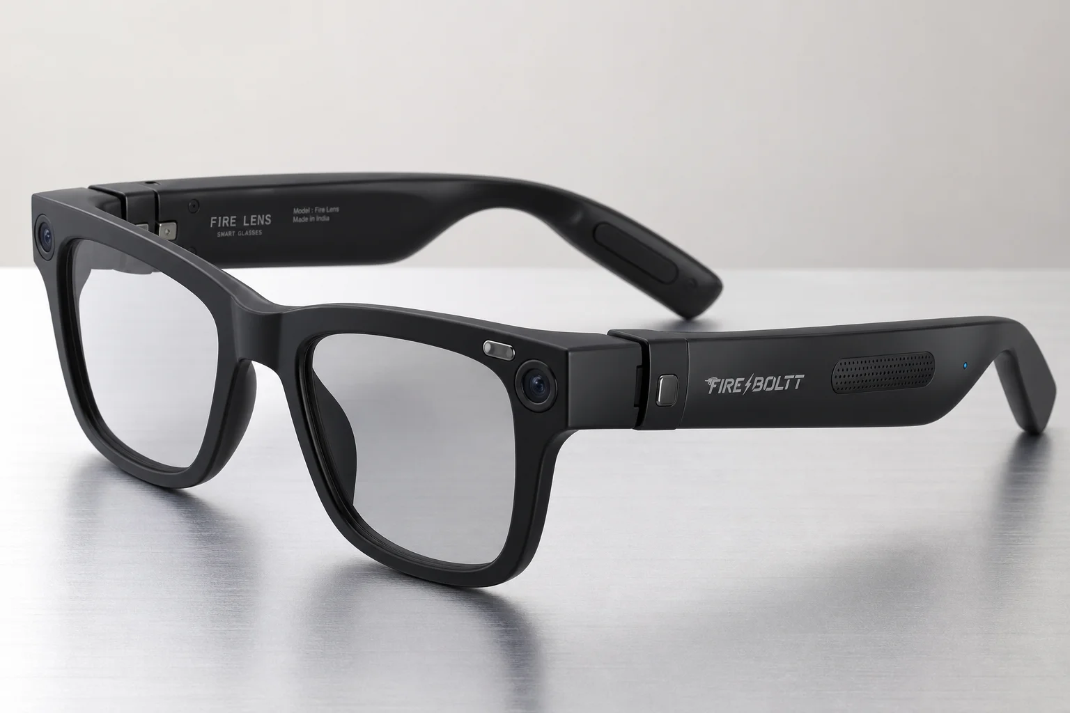 Fünf Smart-Glasses-Modelle auf einer Betonoberfläche, die das Spektrum von Budget bis Premium zeigen
