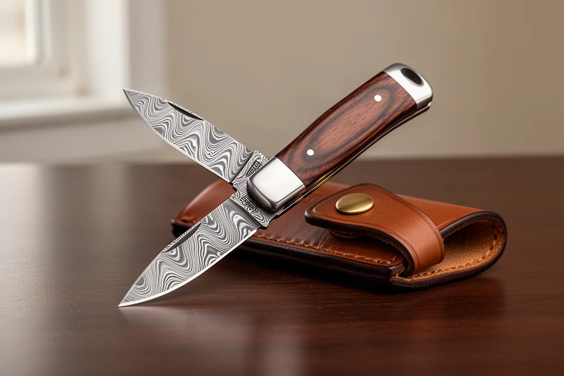Forsetti Steel Lighto Damascus Folding Knife product image