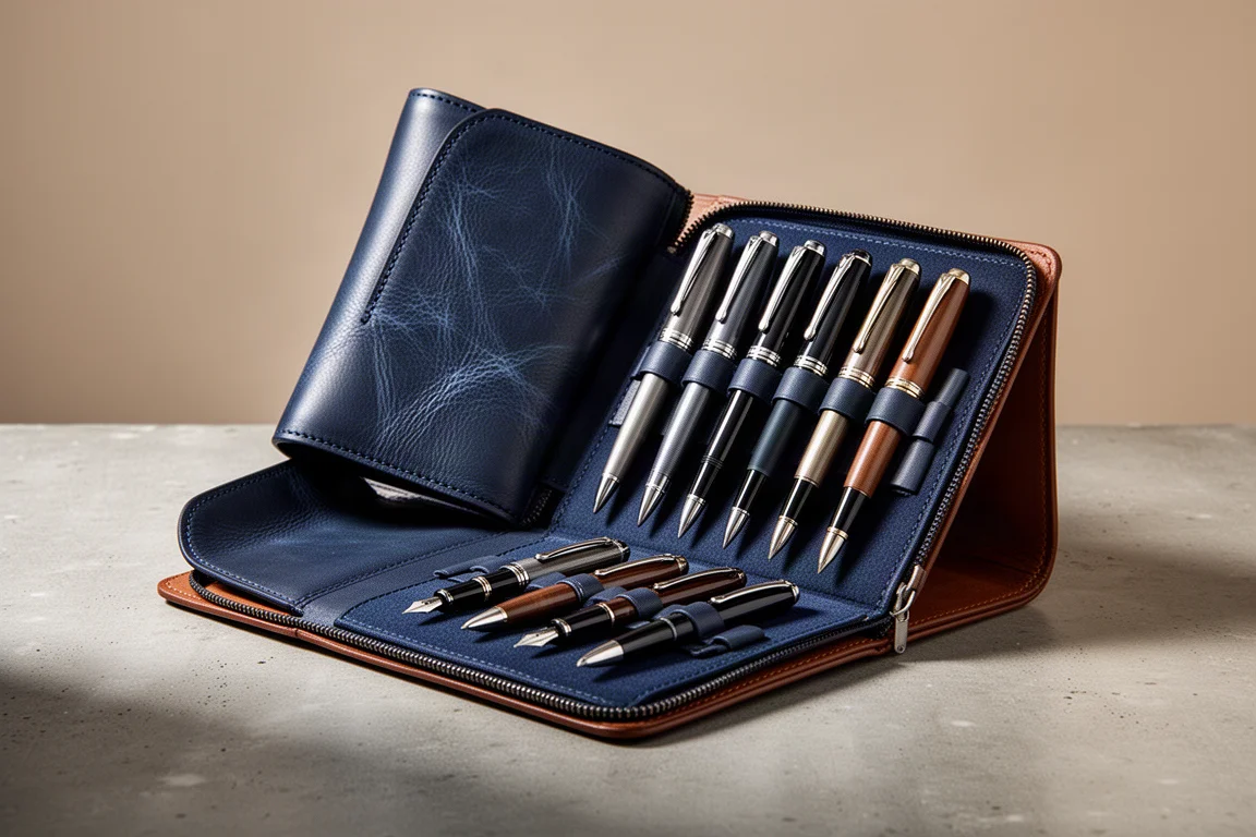 Galen Leather Magnum Opus 12 Slot Hard Pen Case product image