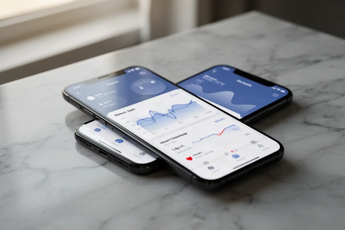 Garmin Connect-Dashboard mit Gesundheitsdaten, das nächtliche Schlaf- und Erholungswerte zeigt