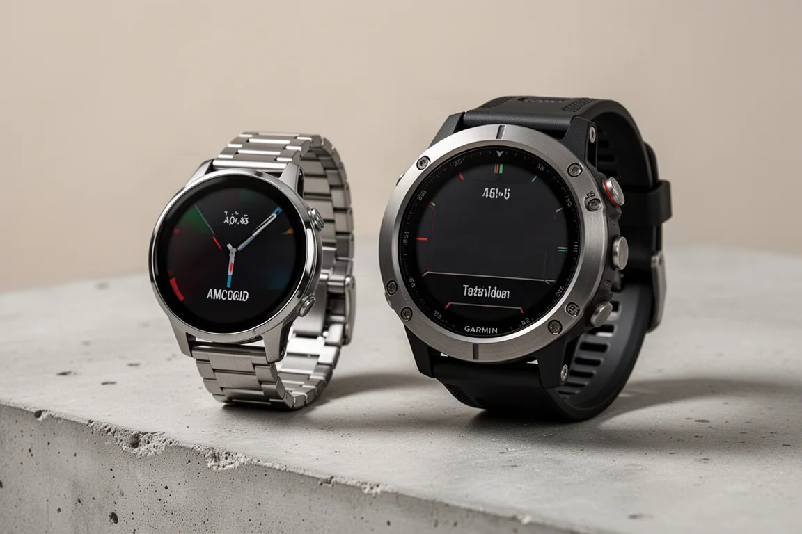 Garmin Venu 2 Plus e Garmin Epix (Gen 2) affiancati su cemento