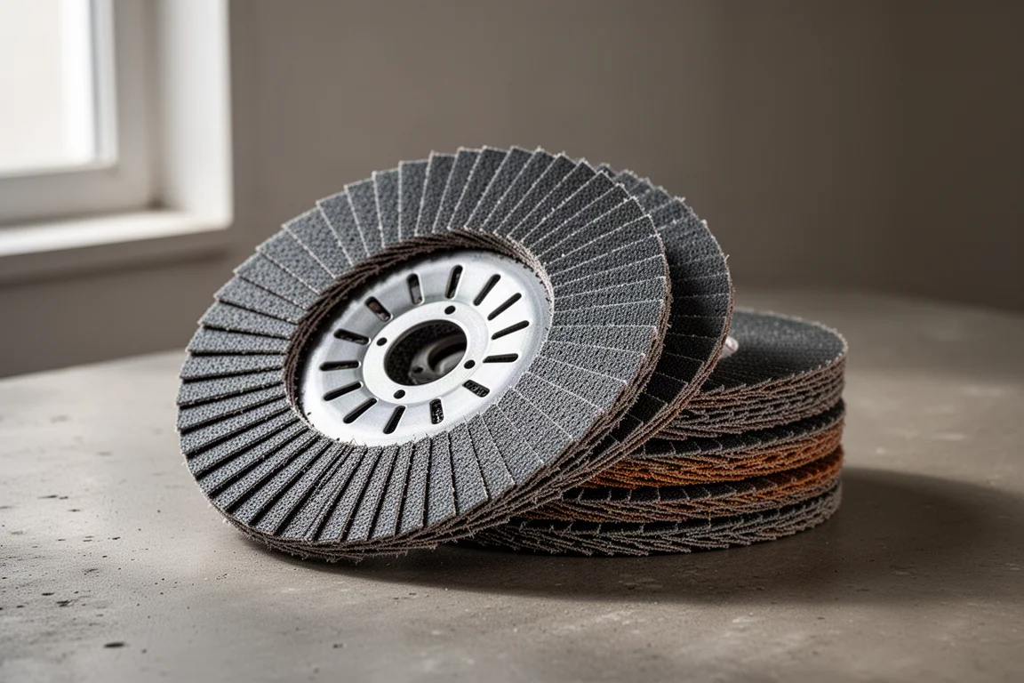 Gator Hyper Grind Turbo flap discs with vented cooling hubs on concrete