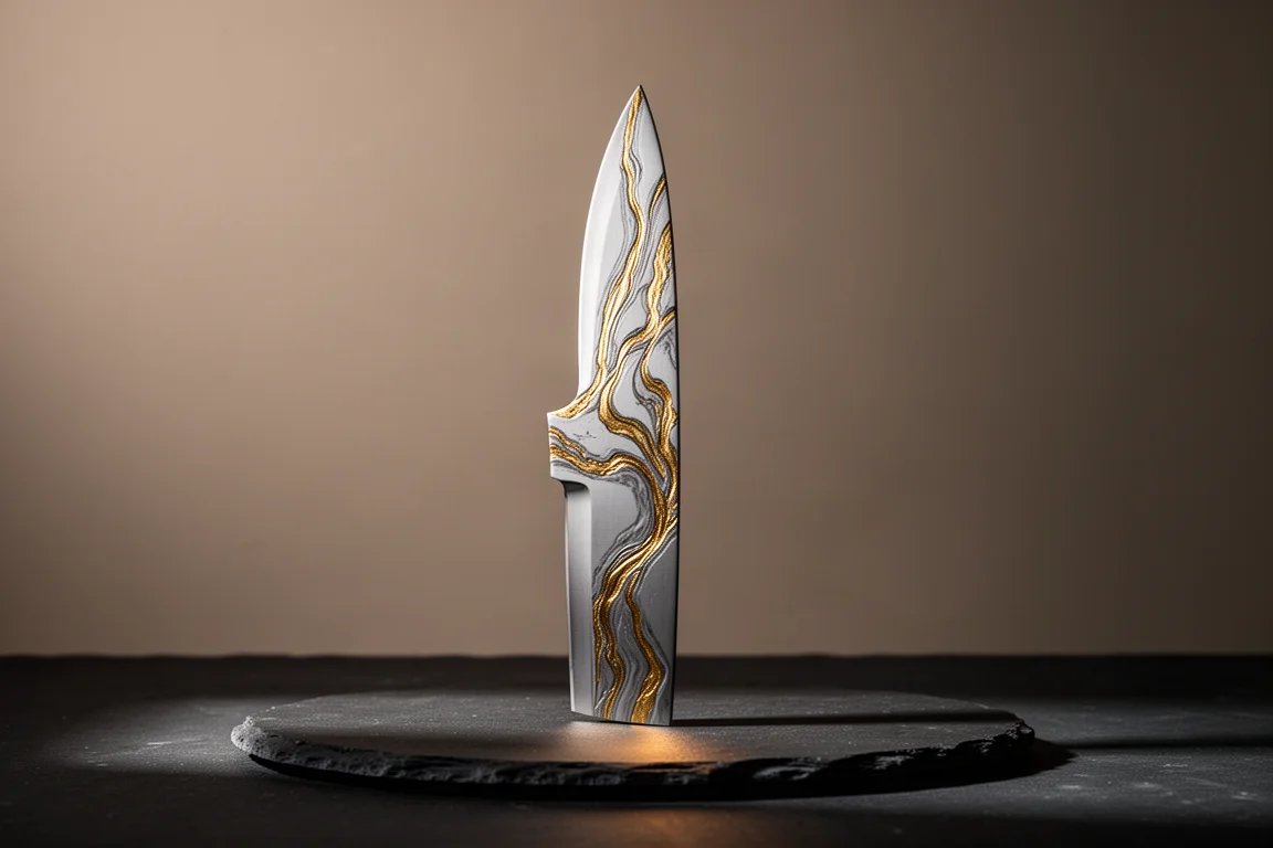 Gelande Gold Vim Custom Knife product image