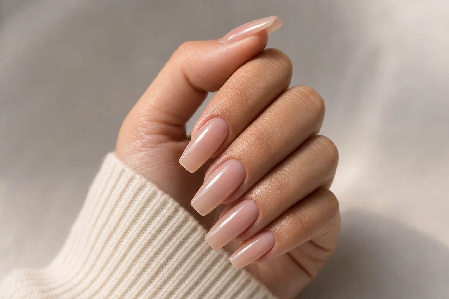 Fertige Nagelverlängerungen mit Glanz und glatter Oberfläche