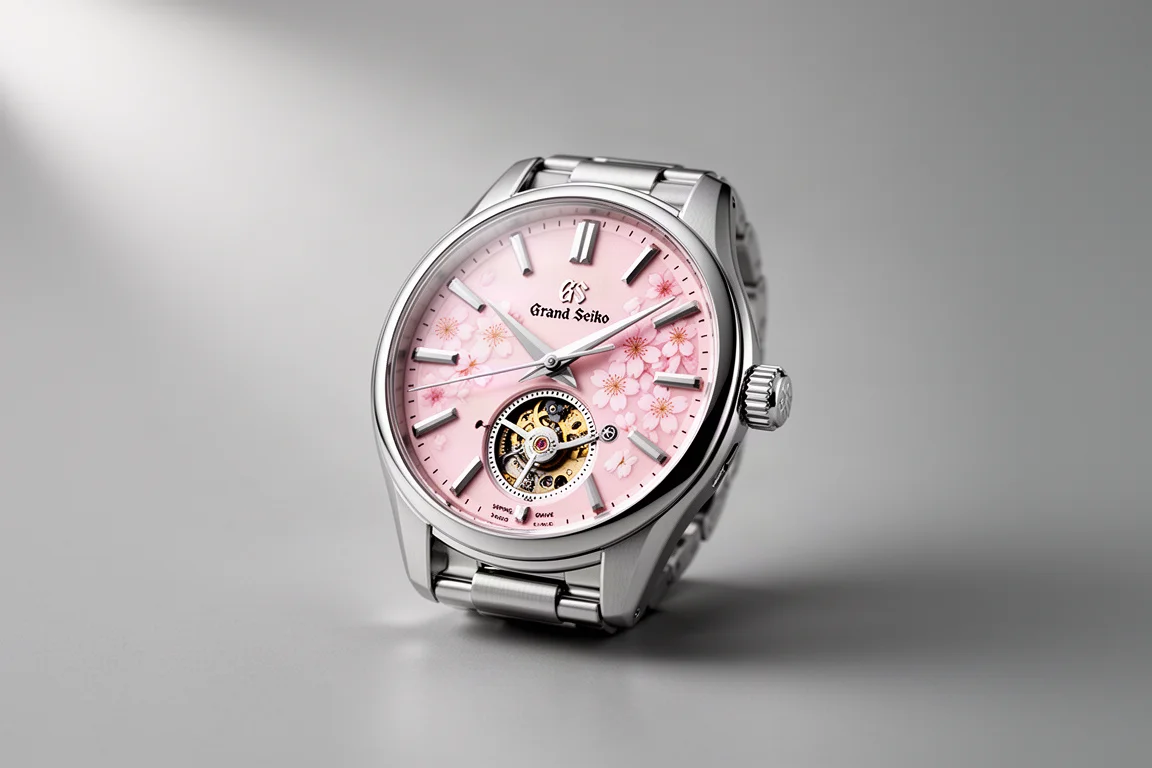 Five distinct watches arranged in a flat-lay on a concrete surface