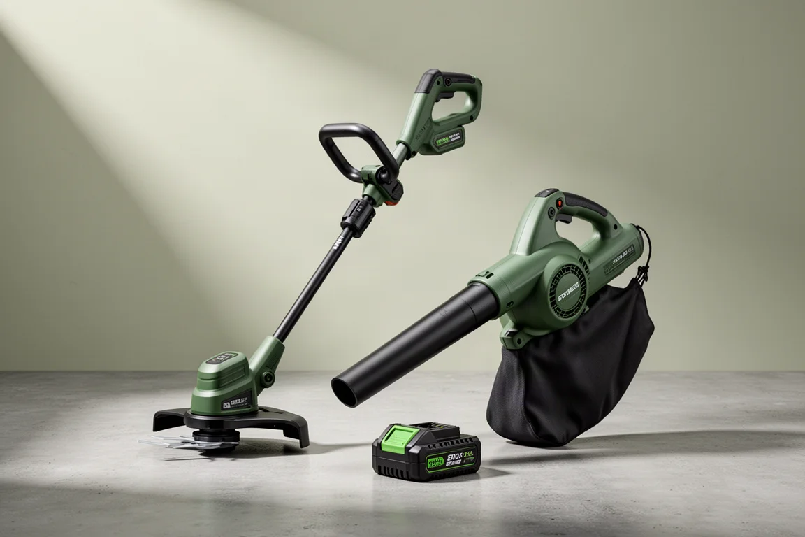 Greenworks 40V String Trimmer and Leaf Blower Combo Kit product image
