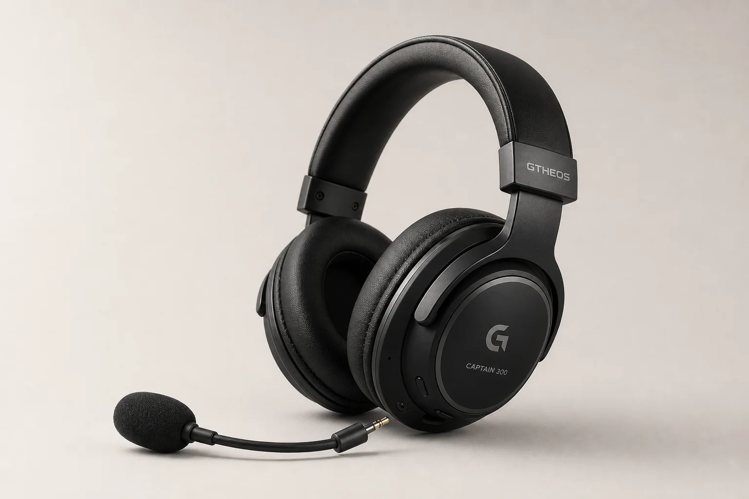 Six budget gaming headsets arranged on concrete surface