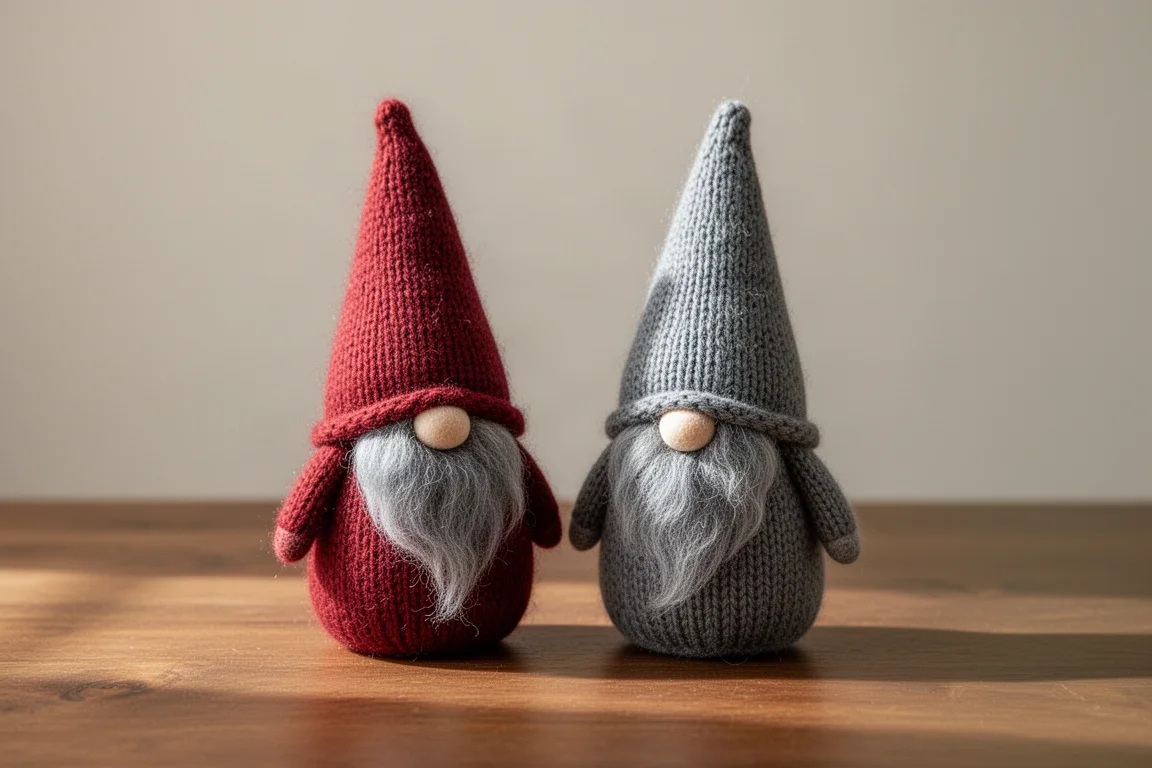 Handmade Swedish Christmas Gnomes Two-Piece Set product image