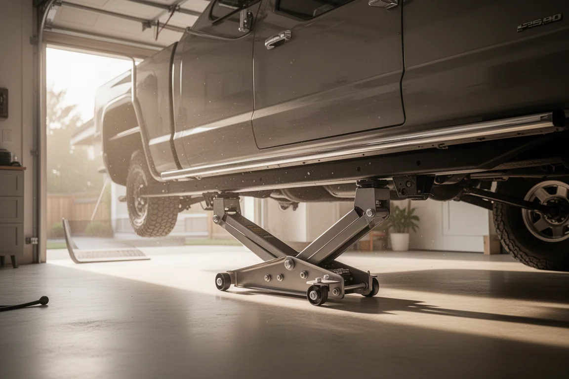 Generatore inverter portatile che alimenta un campeggio per RV al tramonto