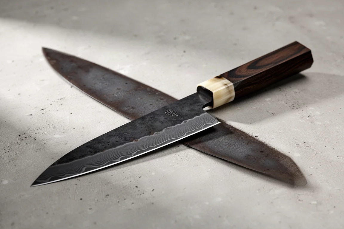 Hatsukokoro Kurouchi Bunka 180mm product image