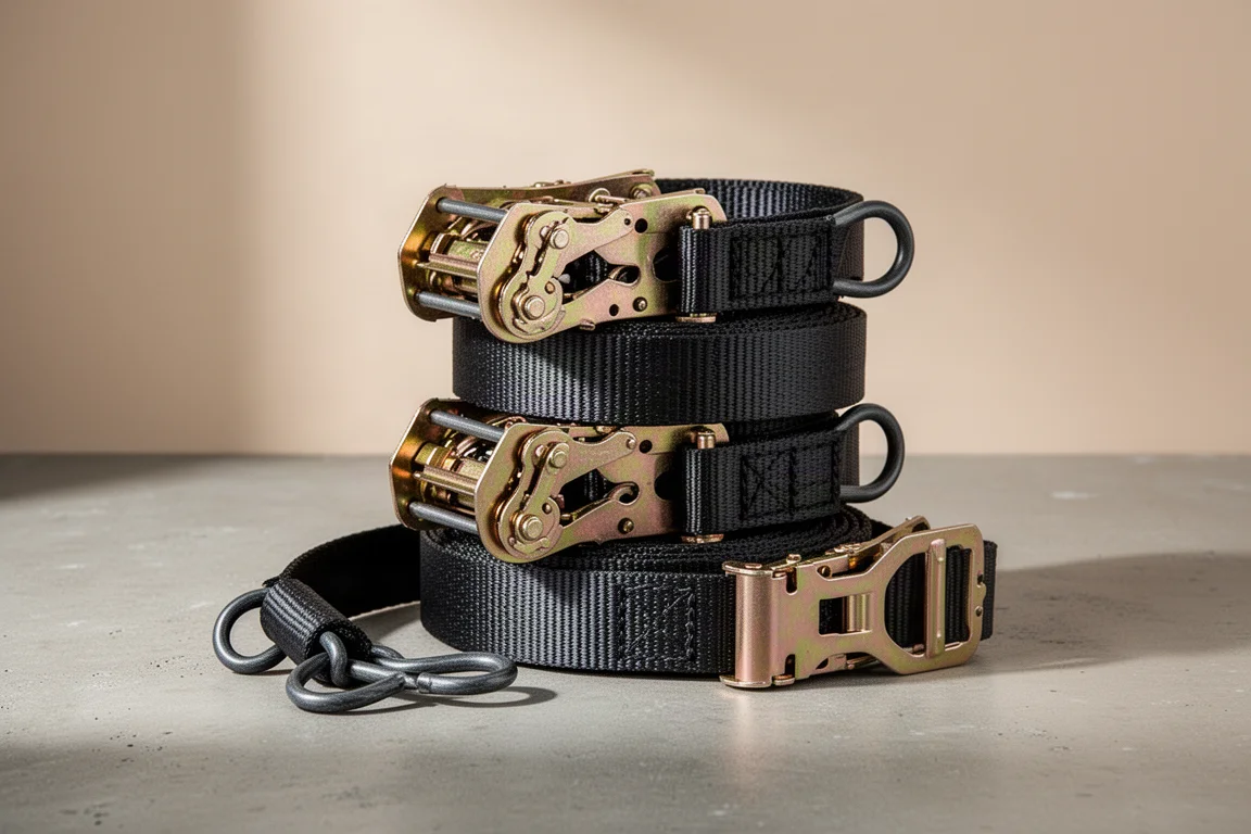 Haul Master 1-1/2 in x 10 ft Ratchet Straps (4-Pack) product image