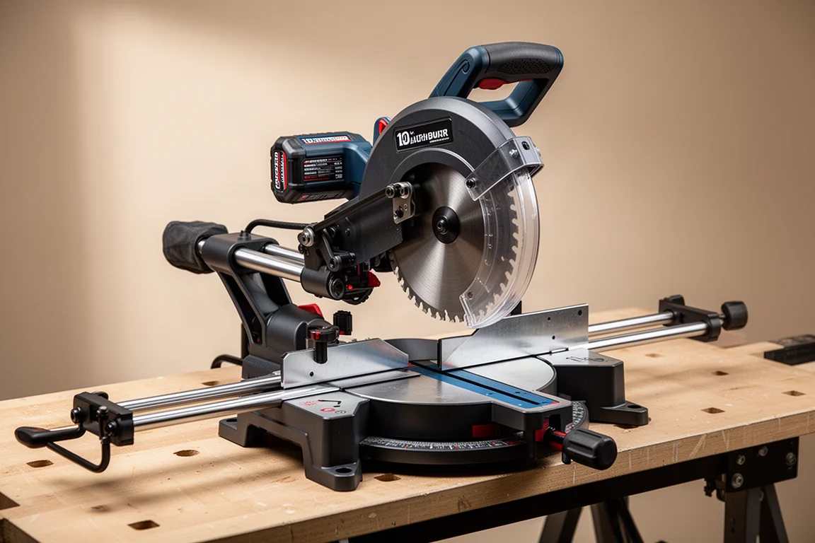 Hercules 20 Volt 10-Inch Double Bevel Sliding Miter Saw product image
