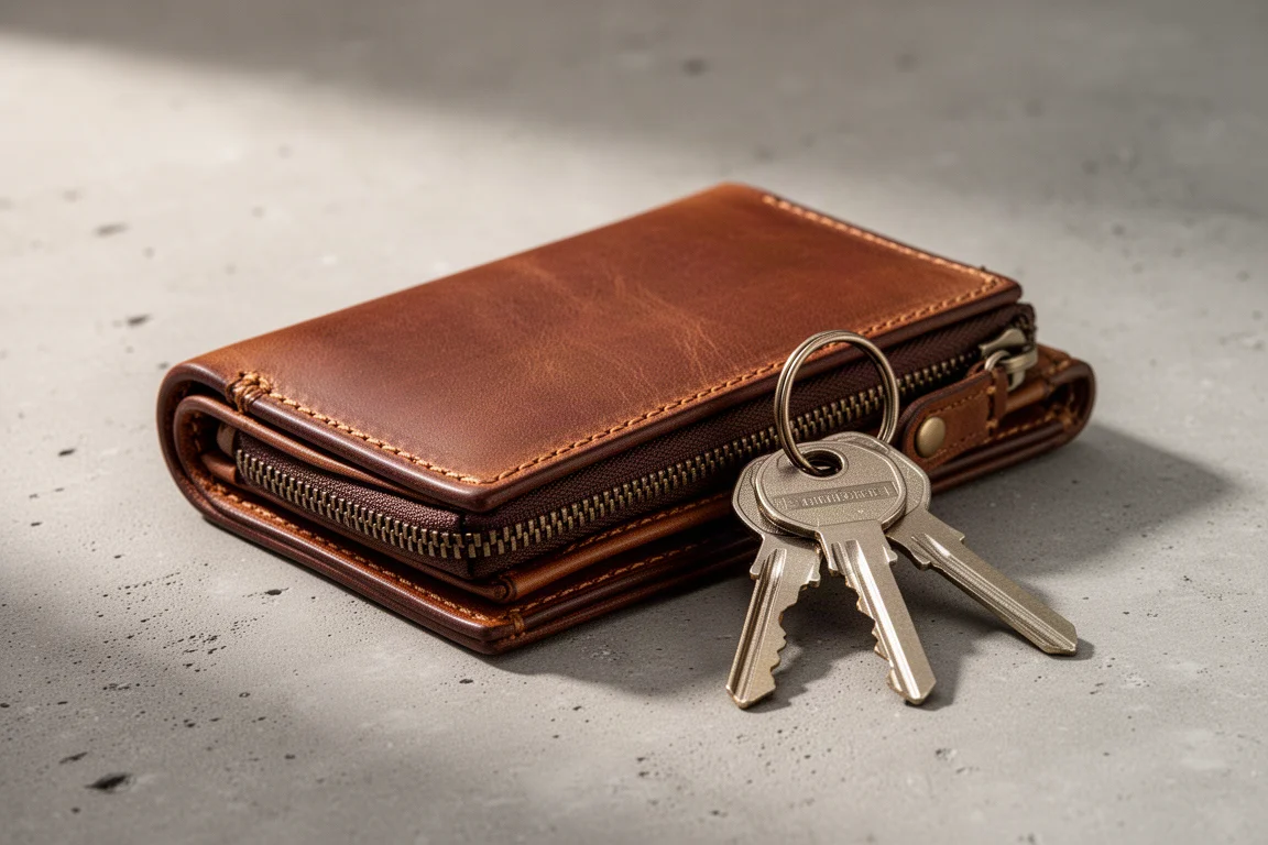 HMNY Leather Key Organizer Wallet product image