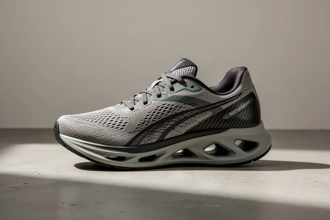 Hoka Cielo X1 2.0 carbon racing shoe on a matte concrete surface