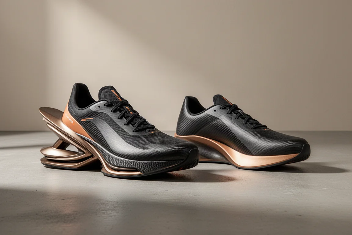 Hoka Cielo X1 and Rocket X2 racing shoes side by side on concrete