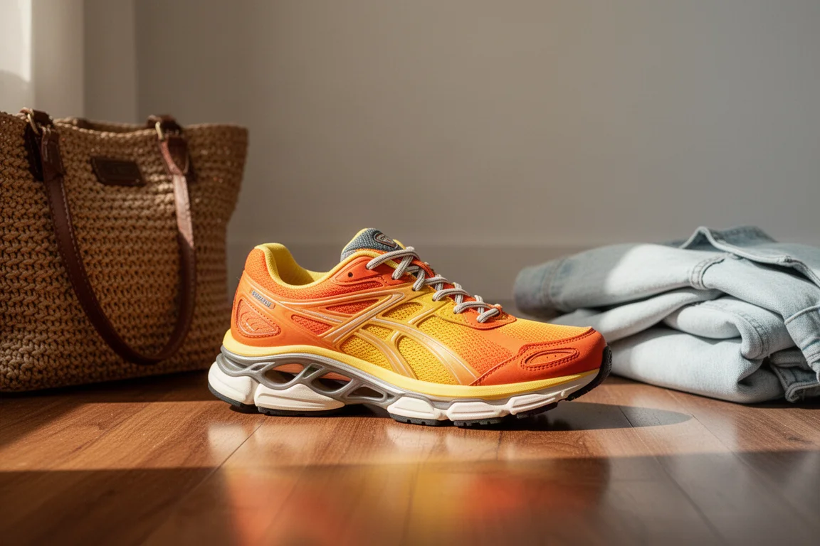 Löparsko bärd vardagsligt med avslappnad passform, stilsatt som lifestyle-sneaker