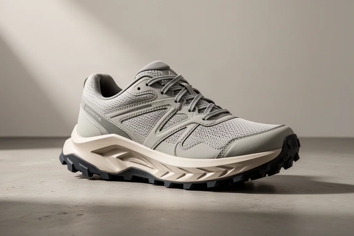 Hoka Zinal 3 trail running shoe on a concrete surface