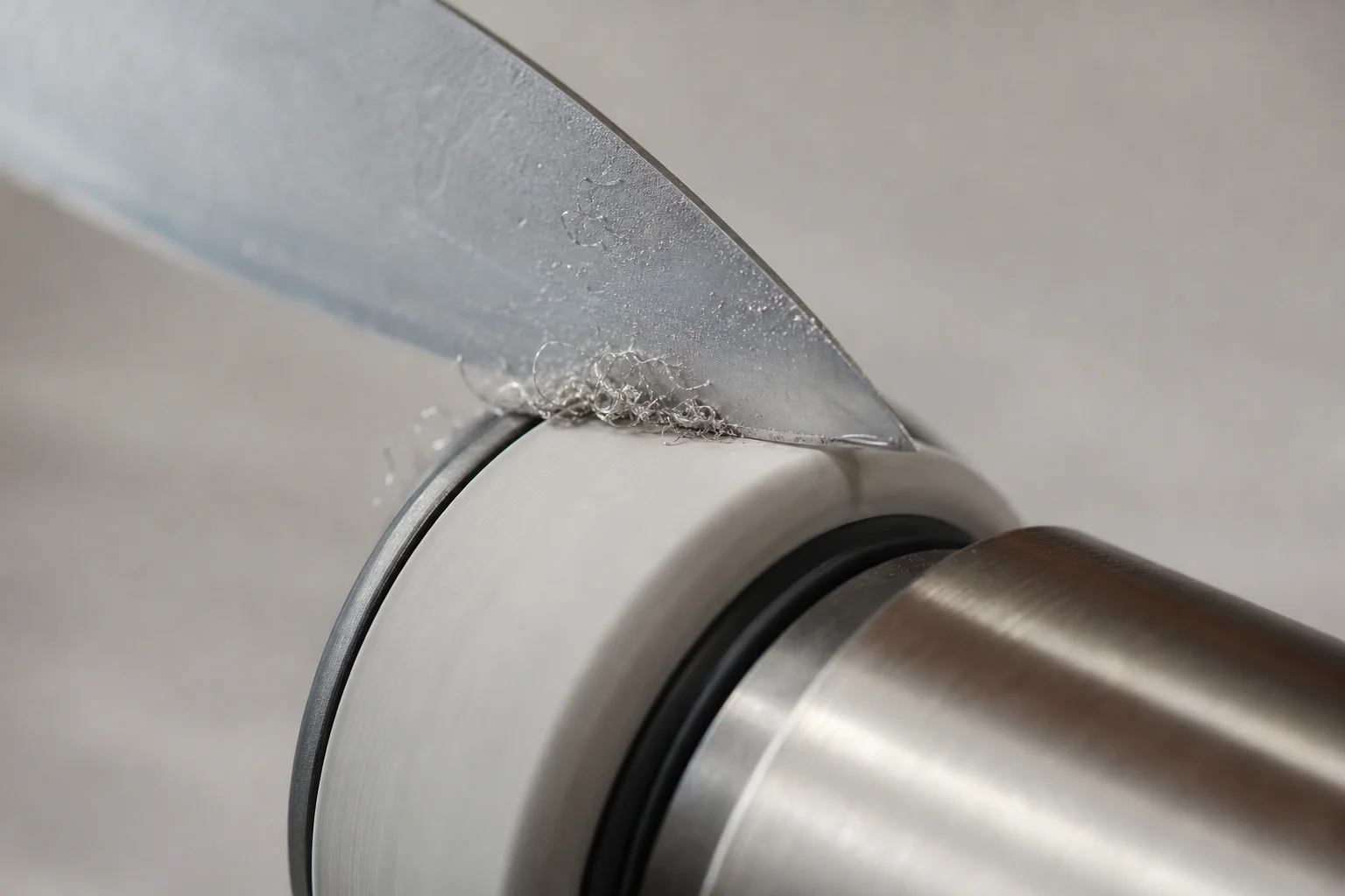 使用 HORL 磨刀器的陶瓷磨刀盤修整廚房刀具刀刃