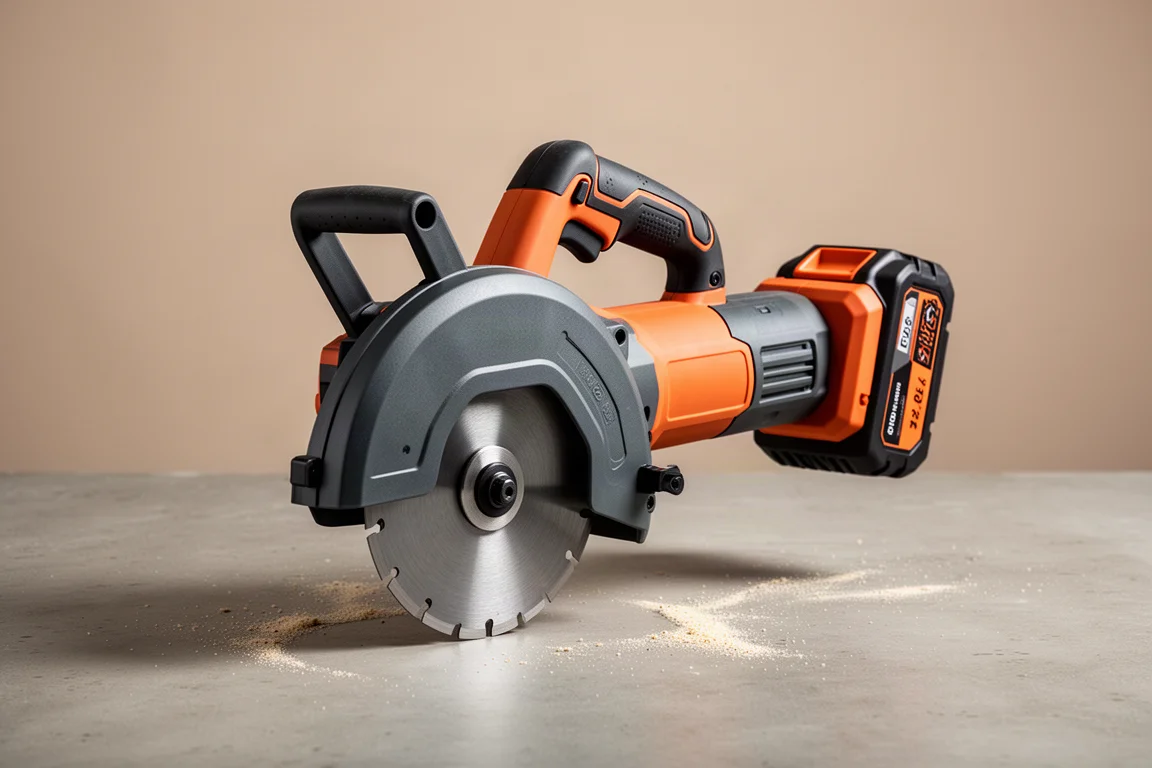 Husqvarna K1 PACE battery power cutter on a concrete surface