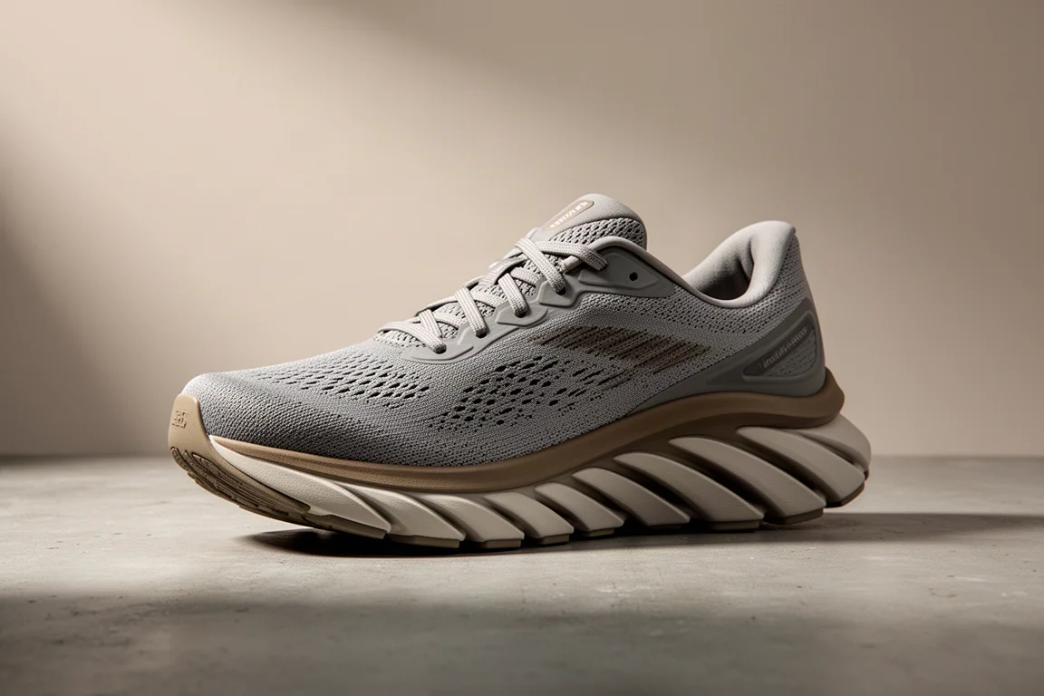 Hyo Axis 4 stability running shoe on a concrete surface