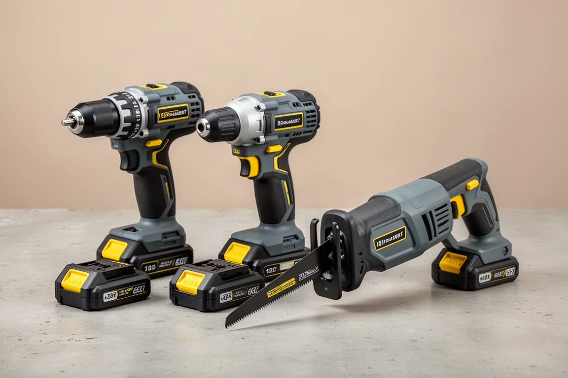 Hyper Tough Cordless Drill, Impact, and Recip Combo Kit product image