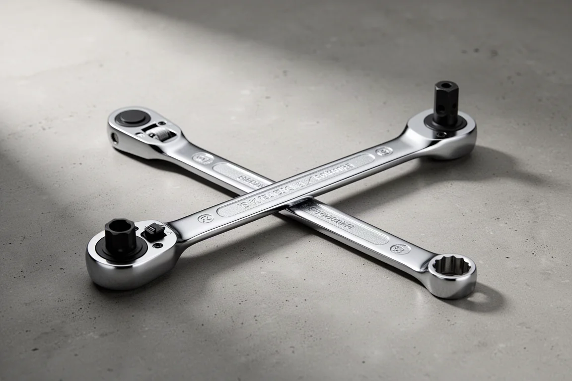 Harbor Freight Icon WRDBFM-5 Ratcheting Flex Head Double Box End Wrench Set product image