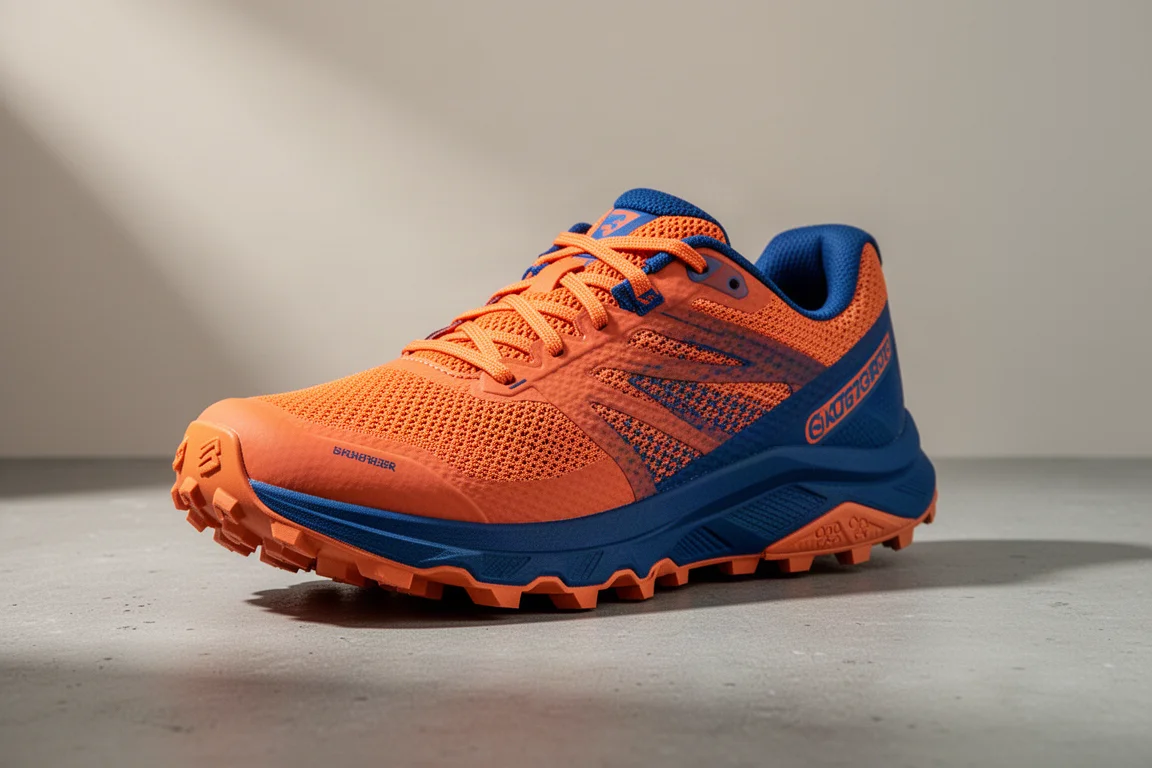 Inov8 Parkclaw G 280 trail running shoe at a three-quarter angle on concrete