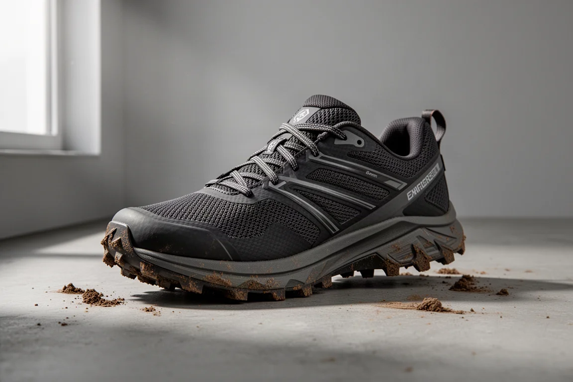 inov-8 Trail Talon GTX trail running shoe shown at three-quarter angle on concrete