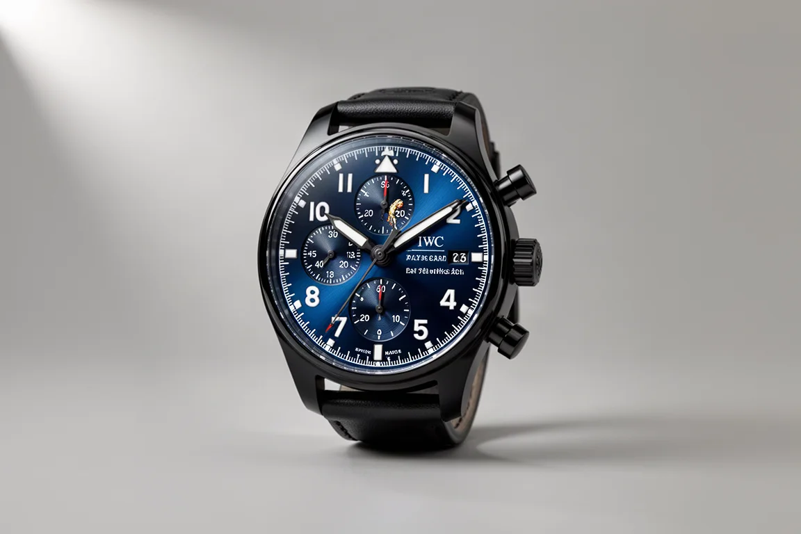 Selection of luxury wristwatches arranged on a dark slate surface