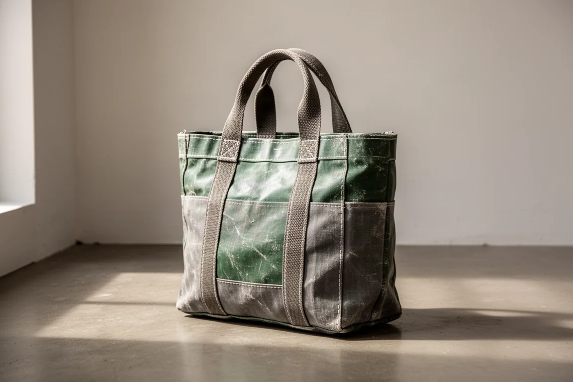 Jump the Hedges Upcycled Tarpaulin Bag product image