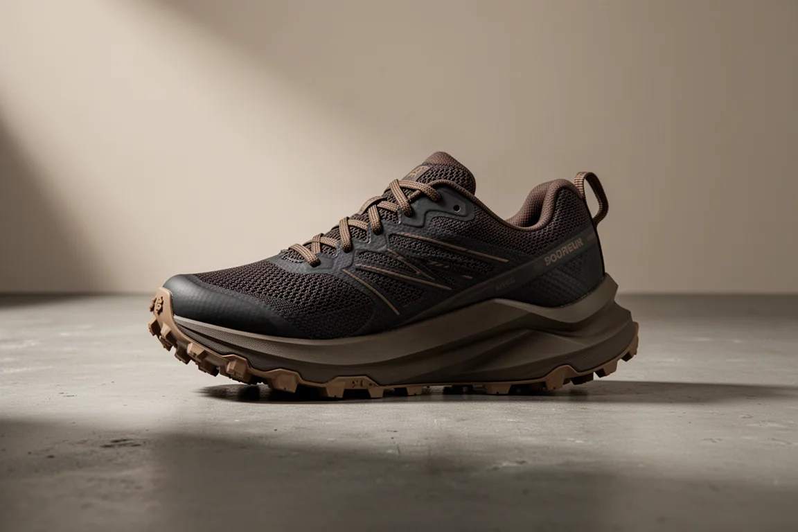 Kailas Fuga EX Pro trail running shoe on a concrete surface