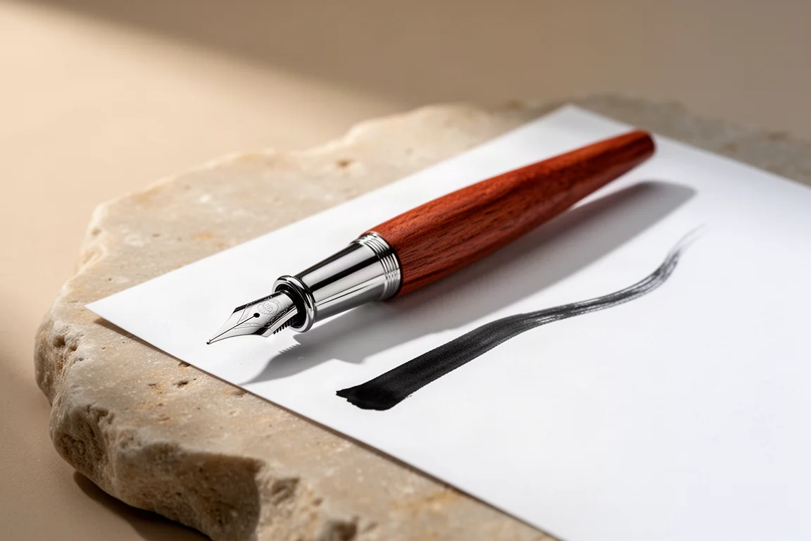 Kakimori Dip Pen (Stainless Steel Nib, Sakura Wood Holder) product image